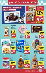 Gazetka promocyjna Aldi - Pełna oferta - Gazetka - ważna od 30.06 do 30.06.2024 - strona 15 - produkty: Naleśniki, Mars, Syrop, Muffiny, Krem orzechowy, Danio, Donut, Oreo, Brownie, Kinder