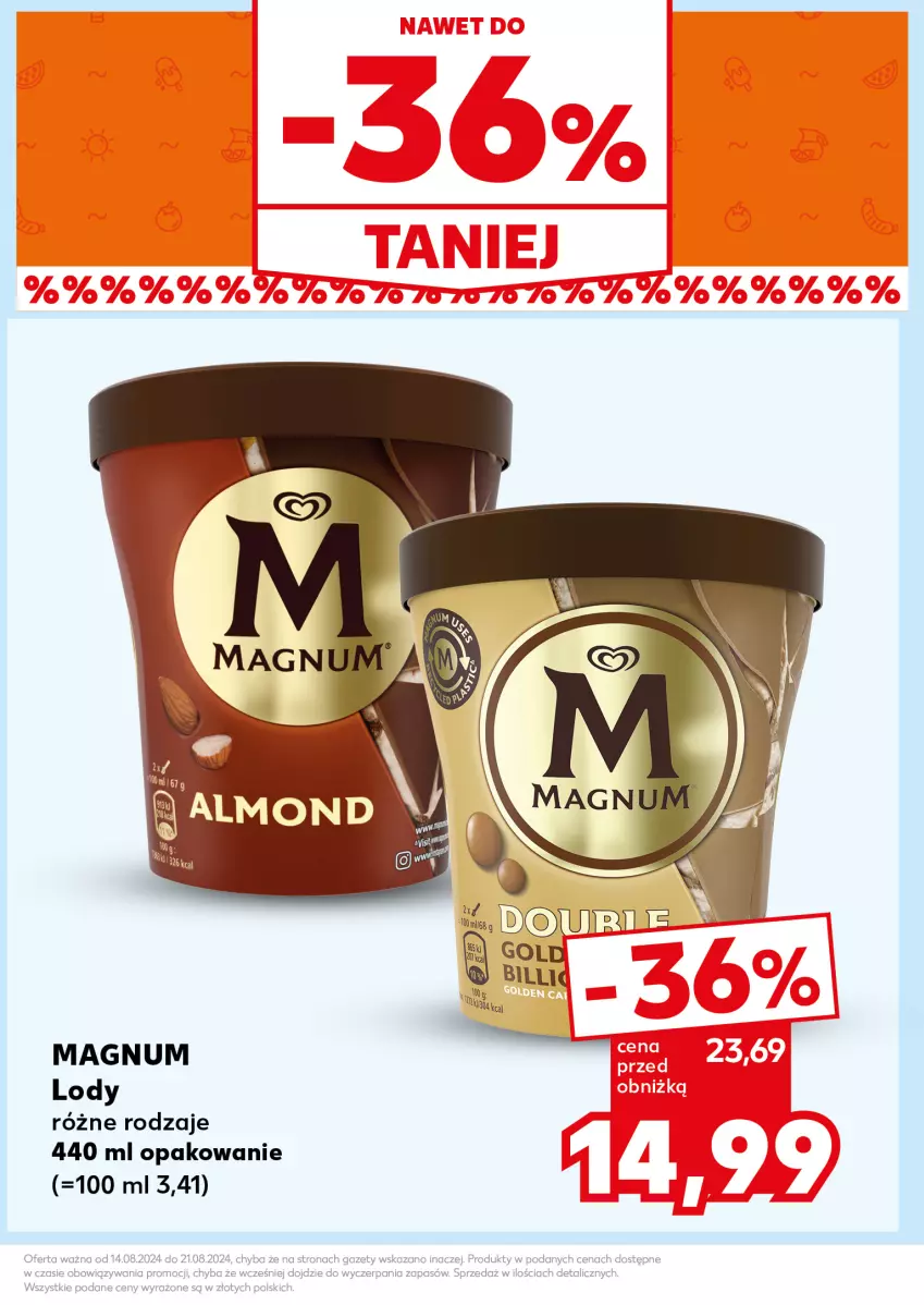 Gazetka promocyjna Kaufland - Kaufland - ważna 19.08 do 21.08.2024 - strona 19 - produkty: Lody