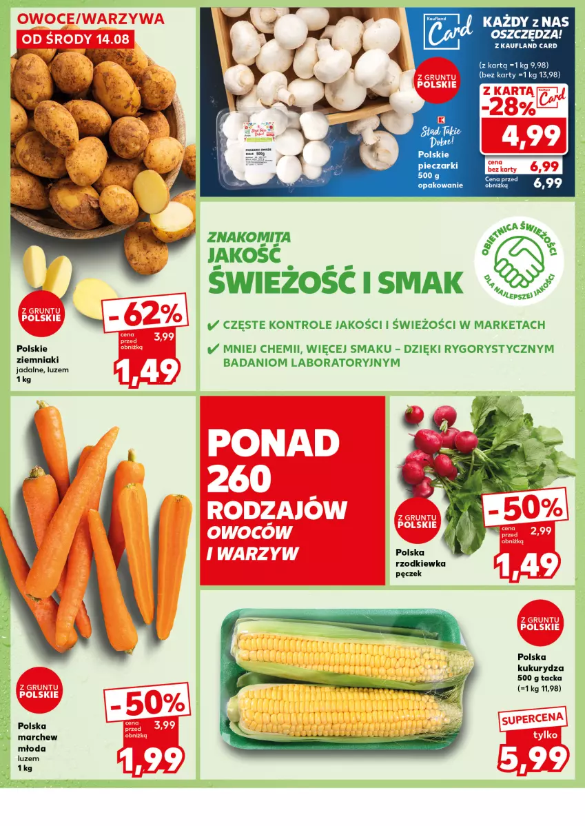 Gazetka promocyjna Kaufland - Kaufland - ważna 19.08 do 21.08.2024 - strona 6 - produkty: Danio, Kukurydza, Rzodkiewka, Stek