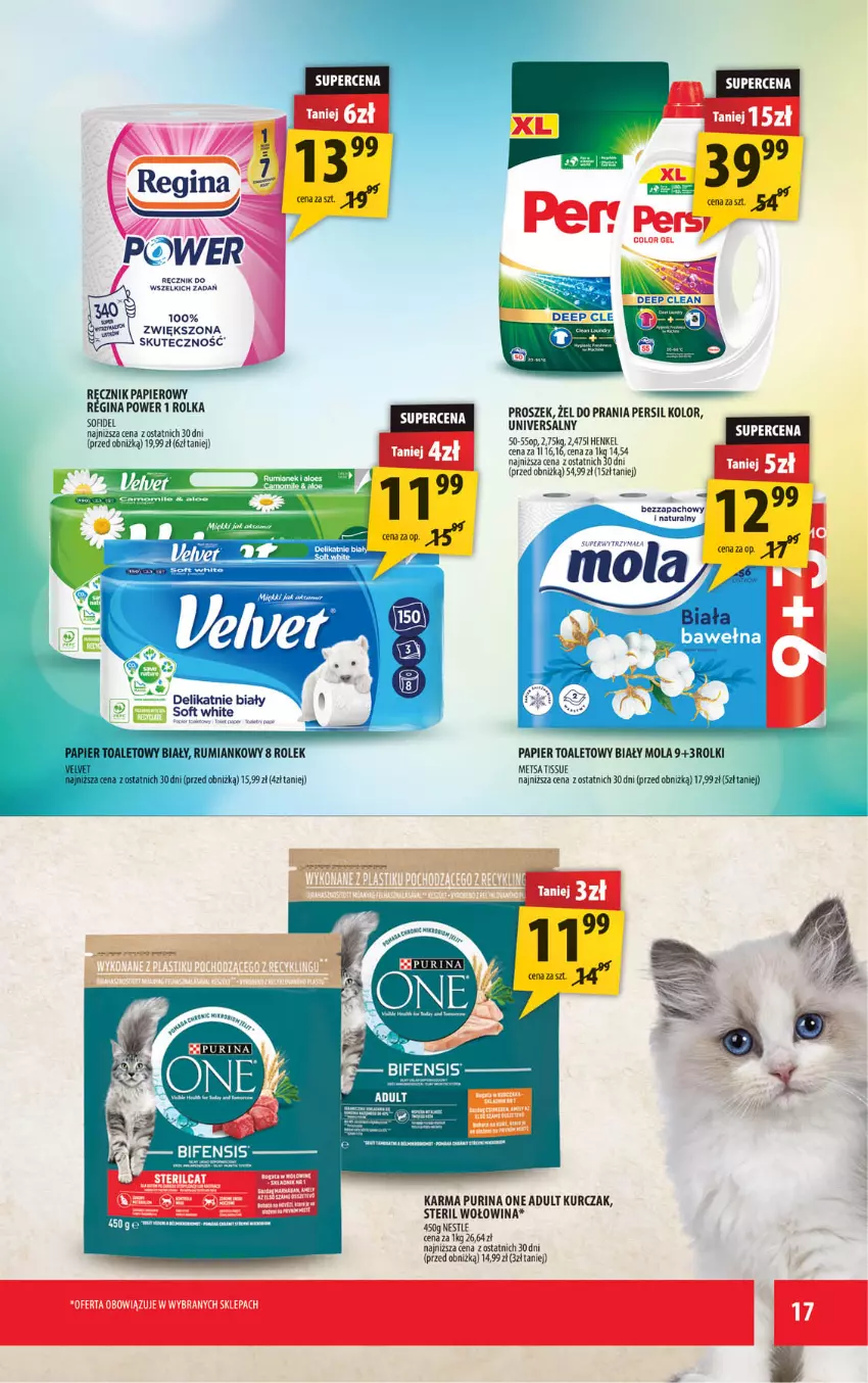 Gazetka promocyjna Arhelan - Gazetka - ważna 06.06 do 15.06.2025 - strona 17 - produkty: Gin, Kurczak, Mola, Papier, Papier toaletowy, Persil, Por, Pur, Purina, Ręcznik, Rum, Velvet, Wołowina