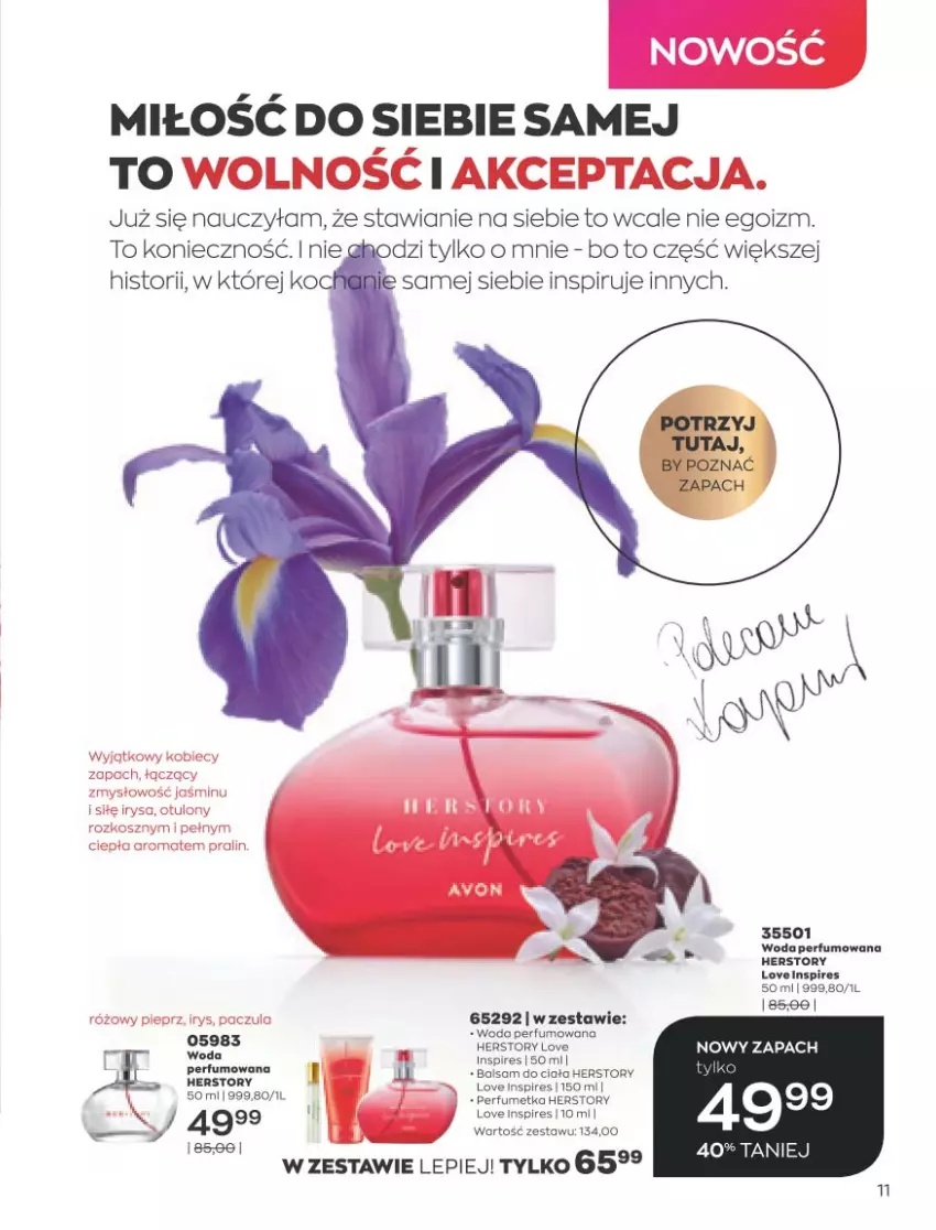 Gazetka promocyjna Avon - Marzec - ważna 01.03 do 31.03.2021 - strona 11 - produkty: Gry, Koc, Kosz, Perfum, Pieprz, Woda, Woda perfumowana