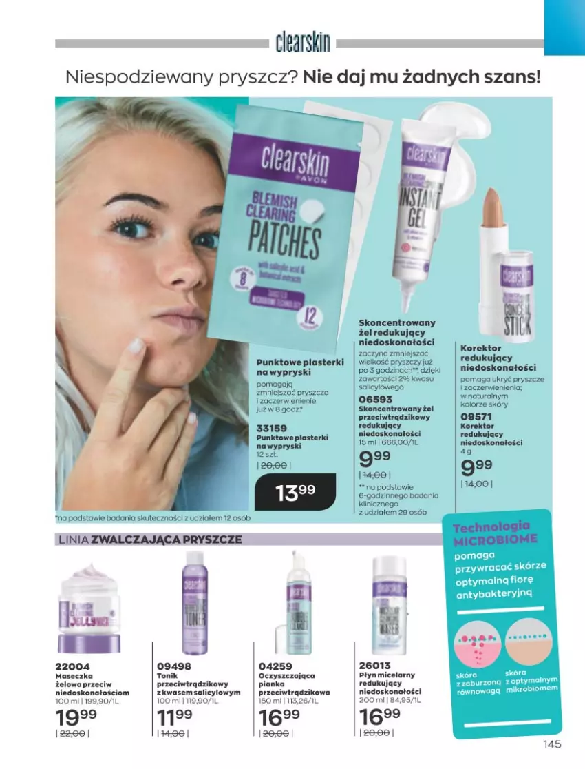 Gazetka promocyjna Avon - Marzec - ważna 01.03 do 31.03.2021 - strona 141 - produkty: Mus, Plasterki, Płyn micelarny, Tonik