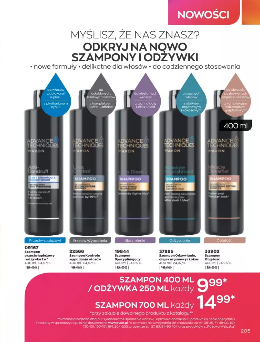 Gazetka promocyjna Avon - Marzec - ważna 01.03 do 31.03.2021 - strona 201 - produkty: HP, Kokos, Olej, Szampon