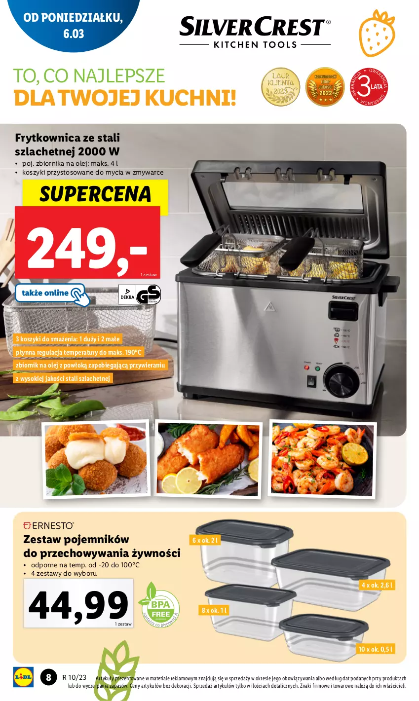 Gazetka promocyjna Lidl - GAZETKA - ważna 06.03 do 11.03.2023 - strona 10 - produkty: Kosz, Olej, Pojemnik, Por, Sok