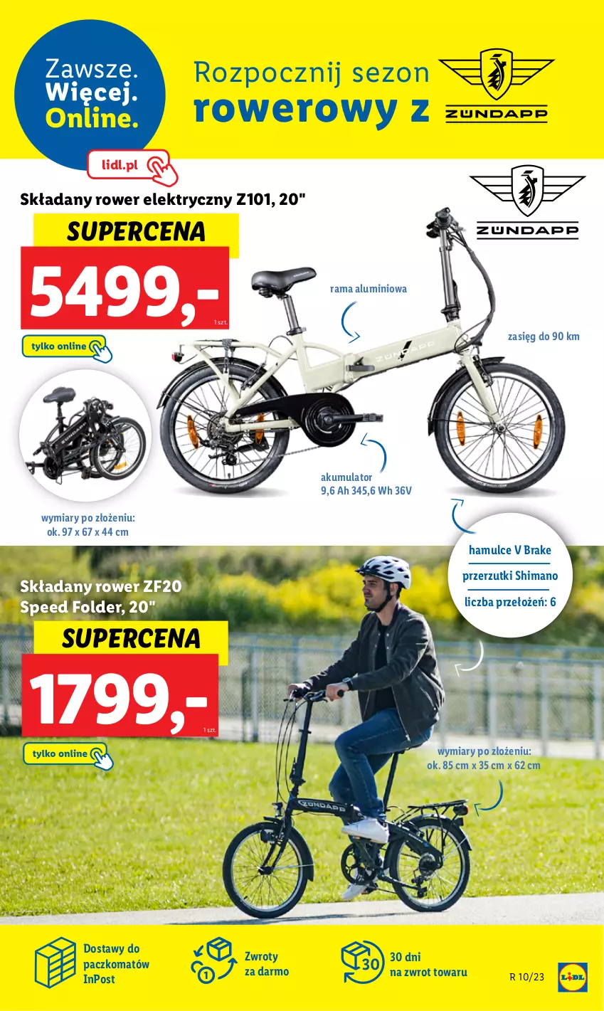 Gazetka promocyjna Lidl - GAZETKA - ważna 06.03 do 11.03.2023 - strona 23 - produkty: Akumulator, Rama, Rower, Rower elektryczny