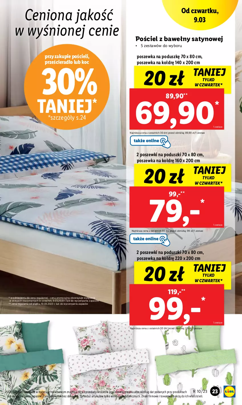 Gazetka promocyjna Lidl - GAZETKA - ważna 06.03 do 11.03.2023 - strona 27 - produkty: Koc, Pościel, Poszewka, Prześcieradło