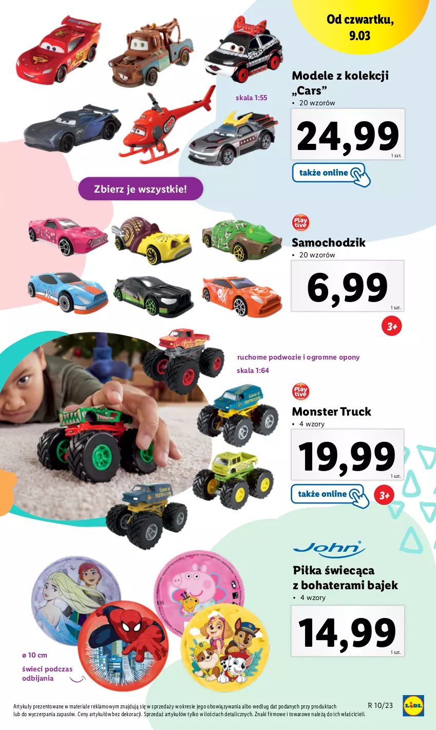 Gazetka promocyjna Lidl - GAZETKA - ważna 06.03 do 11.03.2023 - strona 31 - produkty: Cars, Chodzik, Monster truck, Opony, Tera