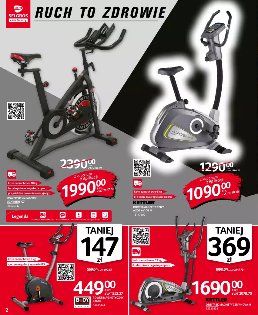 Gazetka promocyjna Selgros - Oferta przemysłowa - ważna 07.01 do 19.01.2022 - strona 2 - produkty: Gra, Orbit, Orbitrek, Por, Rower, Top, Zdrowie