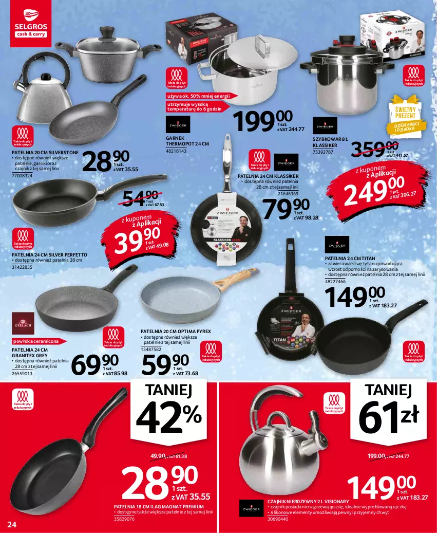 Gazetka promocyjna Selgros - Oferta przemysłowa - ważna 07.01 do 19.01.2022 - strona 24 - produkty: Czajnik, Garnek, Gra, Mop, Optima, Patelnia, Por, Sok, Szybkowar, Tytan