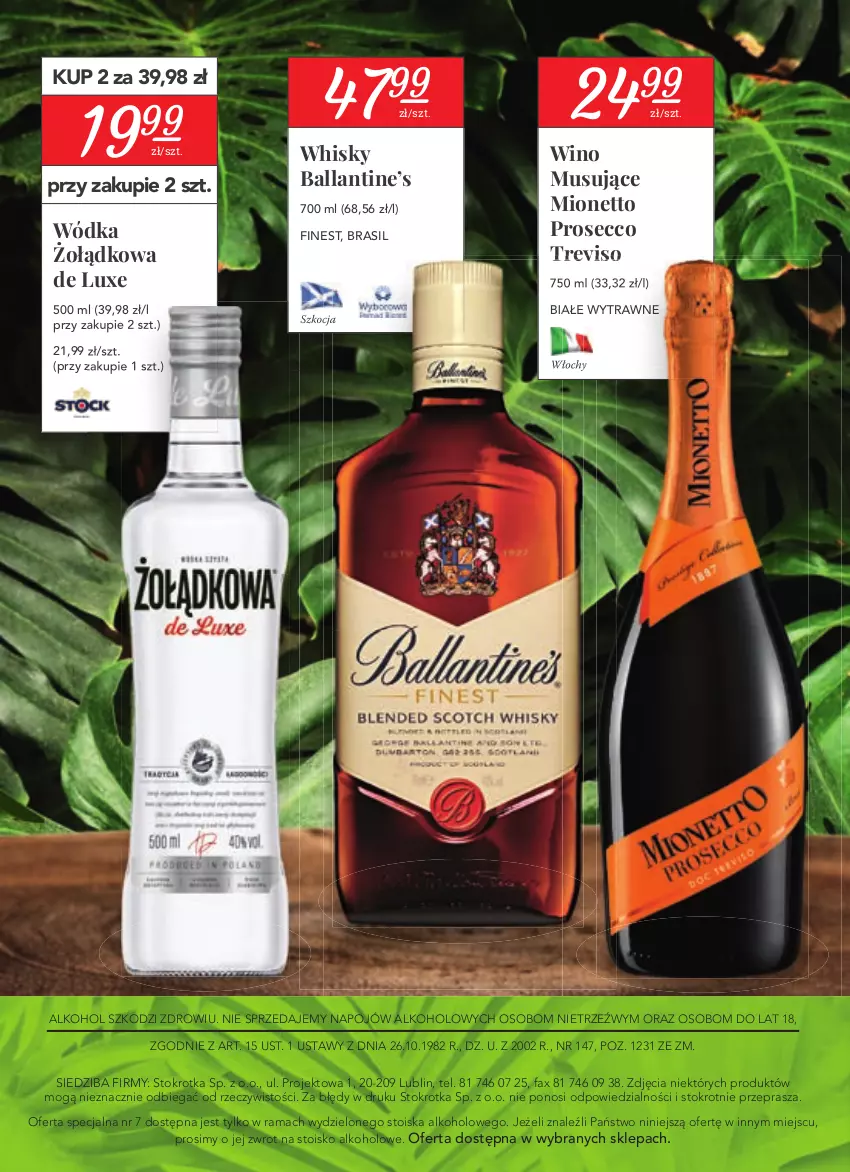 Gazetka promocyjna Stokrotka - Katalog Euro 2020 - ważna 10.06 do 30.06.2021 - strona 16 - produkty: Fa, Koc, Mionetto, Mus, Prosecco, Rama, Whisky, Wino, Wino musujące, Wódka