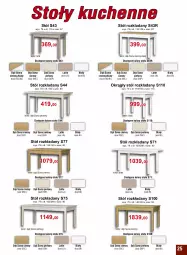 Gazetka promocyjna Bodzio - Gazetka - ważna od 30.04 do 30.04.2022 - strona 25 - produkty: Stół, Stół rozkładany