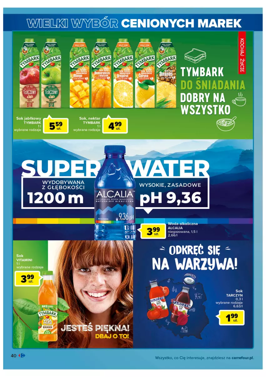 Gazetka promocyjna Carrefour - Gazetka Wielki wybór cenionych marek - ważna 02.11 do 12.11.2022 - strona 40 - produkty: LG, Sok, Sok jabłkowy, Tymbark, Warzywa