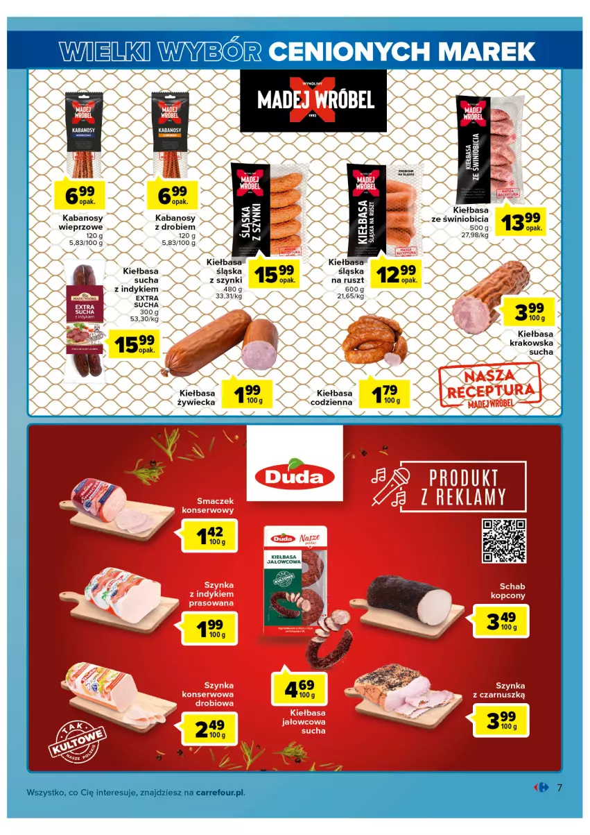 Gazetka promocyjna Carrefour - Gazetka Wielki wybór cenionych marek - ważna 02.11 do 12.11.2022 - strona 7 - produkty: BIC, Kabanos, Kiełbasa, Kiełbasa krakowska