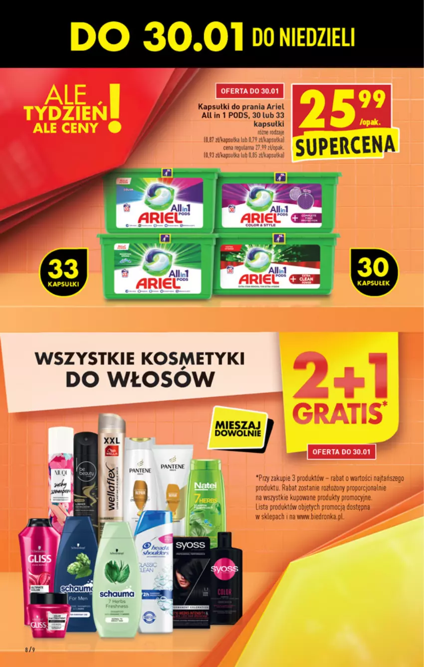 Gazetka promocyjna Biedronka - W tym tygodniu - ważna 27.01 do 02.02.2022 - strona 8 - produkty: Ariel, Dron, Kapsułki do prania, Por