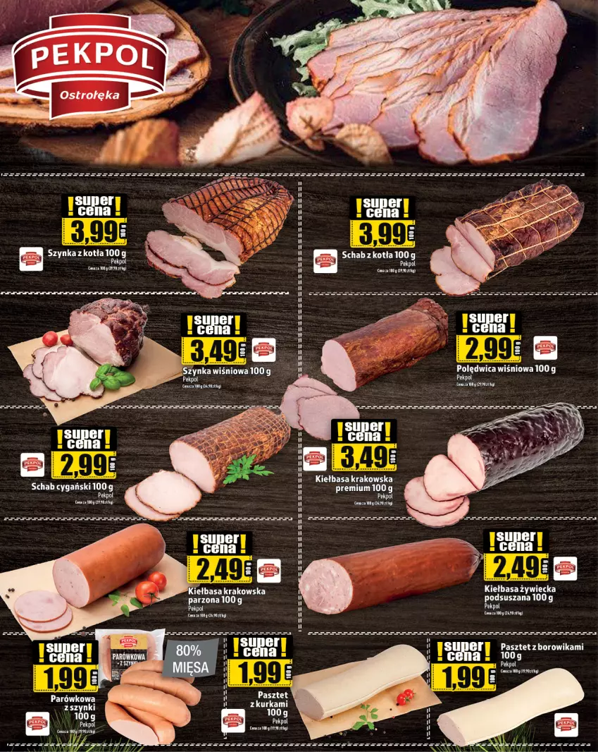 Gazetka promocyjna Topaz - Gazetka - ważna 11.01 do 17.01.2024 - strona 8 - produkty: Kawa, Kiełbasa, Kiełbasa krakowska, Pasztet, Polędwica, Szynka