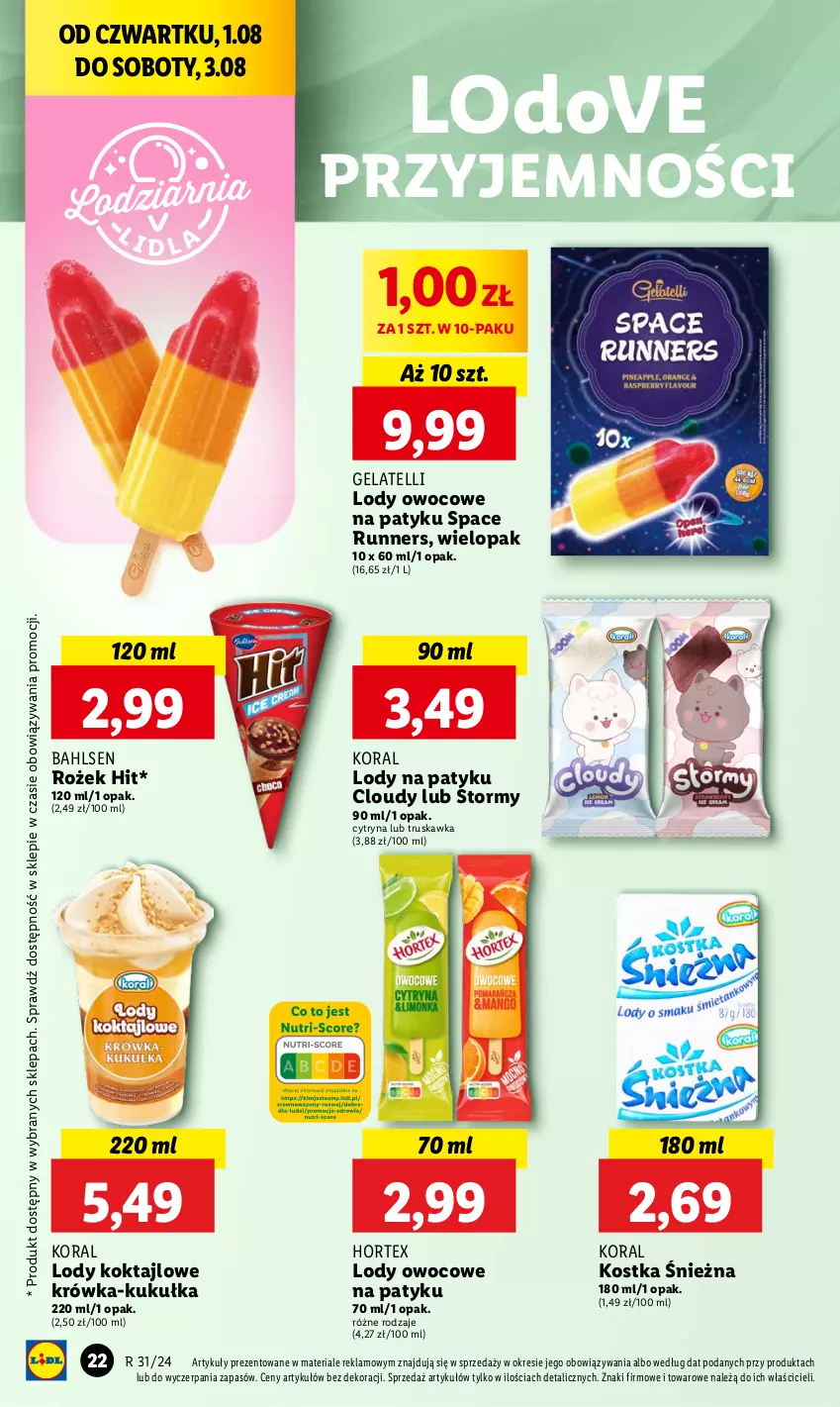 Gazetka promocyjna Lidl - GAZETKA - ważna 01.08 do 03.08.2024 - strona 26 - produkty: Dove, Hortex, Lody