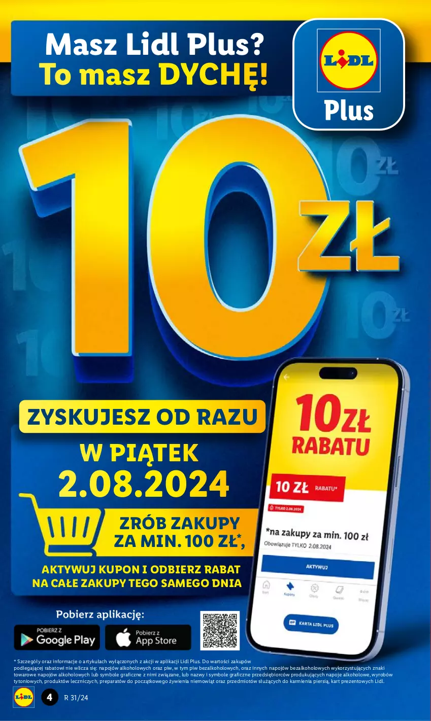 Gazetka promocyjna Lidl - GAZETKA - ważna 01.08 do 03.08.2024 - strona 4 - produkty: Gra, Karmi, Napoje, Znicz