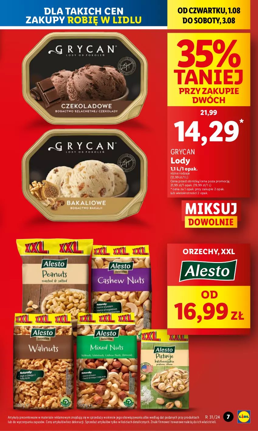 Gazetka promocyjna Lidl - GAZETKA - ważna 01.08 do 03.08.2024 - strona 7 - produkty: Gry, Lody