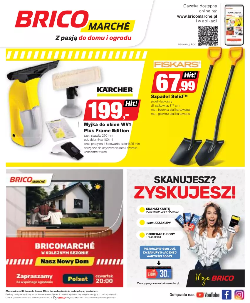 Gazetka promocyjna Bricomarche - Gazetka - ważna 28.02 do 09.03.2024 - strona 1 - produkty: Gra, Myjka do okien, O nas