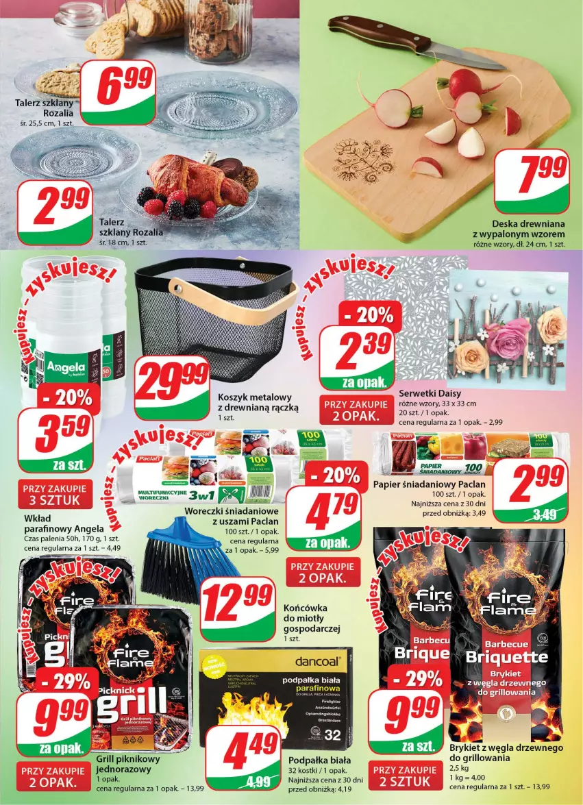 Gazetka promocyjna Dino - Gazetka 35 - ważna 29.08 do 06.09.2023 - strona 19 - produkty: Danio, Grill, Kosz, Papier, Ser, Serwetki, Talerz