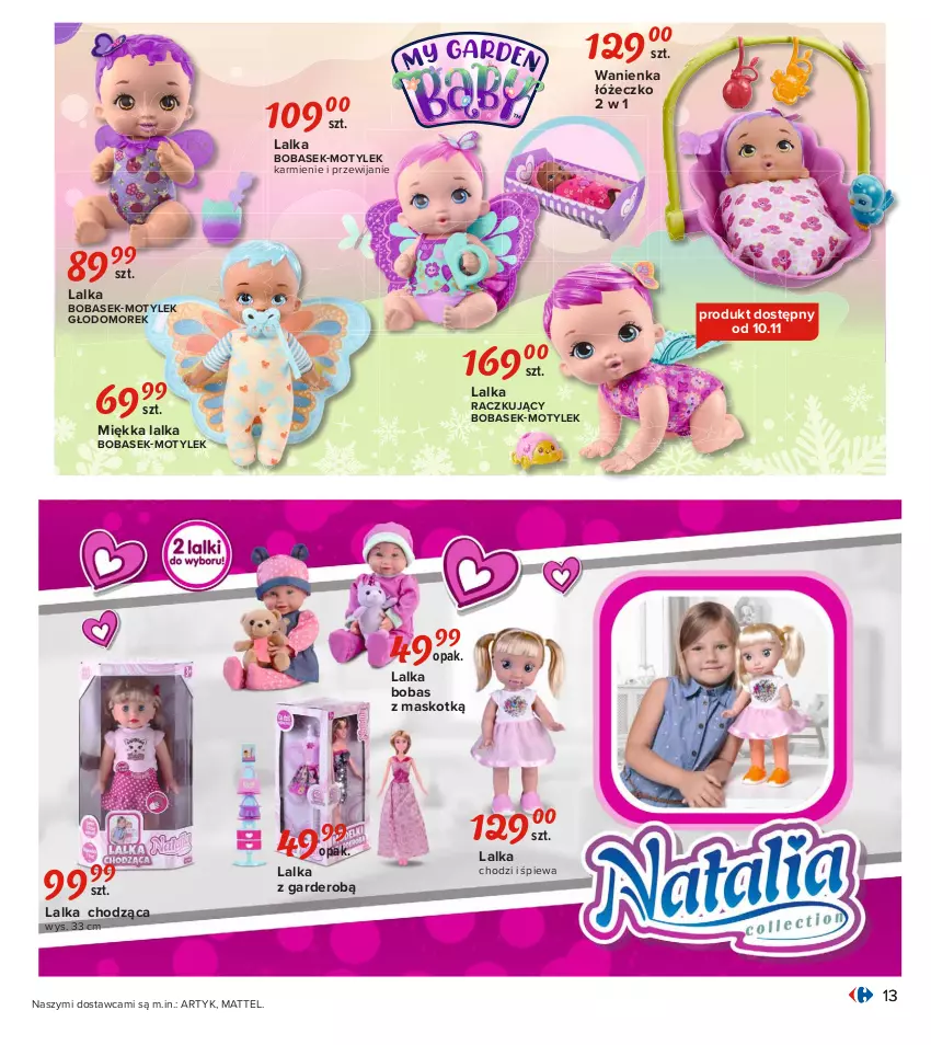 Gazetka promocyjna Carrefour - Gazetka Carrefour Zabawki - ważna 02.11 do 28.11.2021 - strona 13 - produkty: Karmi, Lalka, Mattel