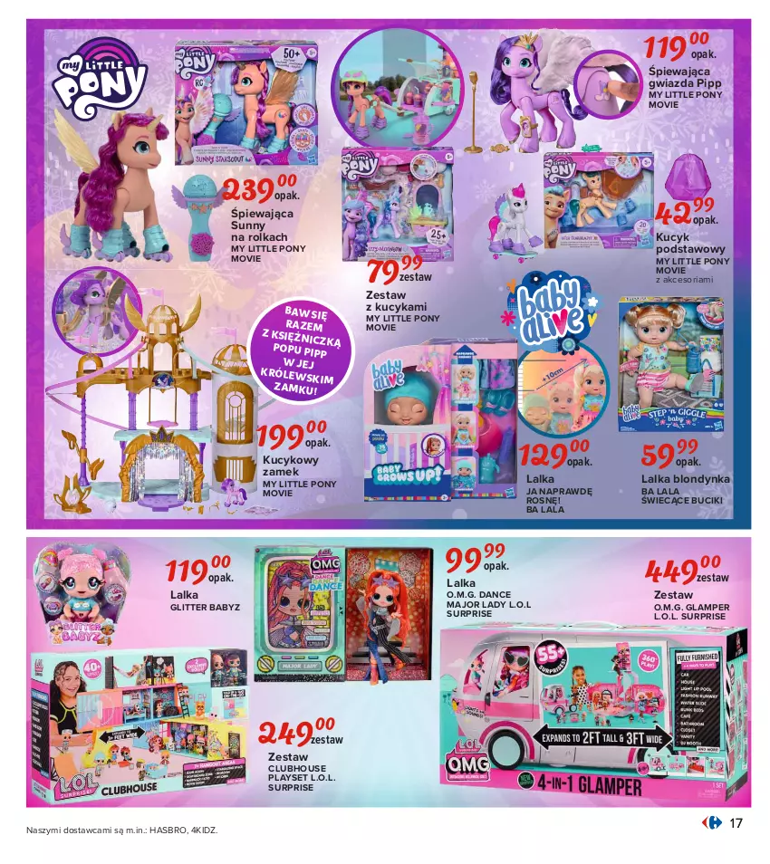 Gazetka promocyjna Carrefour - Gazetka Carrefour Zabawki - ważna 02.11 do 28.11.2021 - strona 17 - produkty: Gwiazda, Hasbro, L.O.L., Lalka, My Little Pony