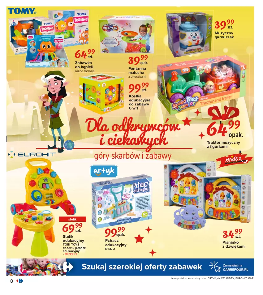 Gazetka promocyjna Carrefour - Gazetka Carrefour Zabawki - ważna 02.11 do 28.11.2021 - strona 8 - produkty: Chodzik, Garnuszek, Stolik, Traktor, Zabawka