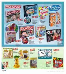 Gazetka promocyjna Carrefour - Gazetka Carrefour Zabawki - Gazetka - ważna od 28.11 do 28.11.2021 - strona 34 - produkty: Gin, Gra, Scrabble, Mattel, Hasbro, Monopoly