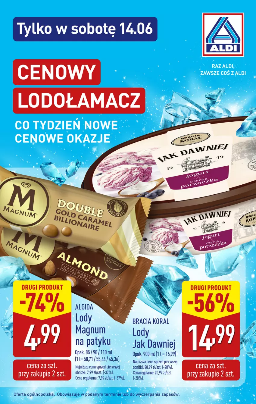 Gazetka promocyjna Aldi - Pełna oferta - ważna 09.06 do 14.06.2025 - strona 31 - produkty: Algida, LG, Lody