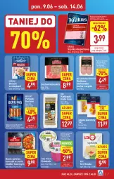 Gazetka promocyjna Aldi - Pełna oferta - Gazetka - ważna od 14.06 do 14.06.2025 - strona 7 - produkty: Piec, Kurczak, Krakus, Sos, Ser, Por, Kiełbasa krakowska, Parówki, Szynka, Kiełbaski białe, Sport, Morliny, Boczek, Gouda, Kiełbasa, Berlinki, Danie gotowe