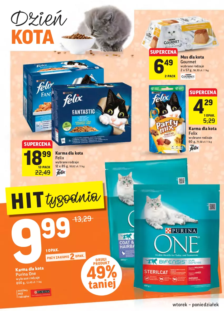 Gazetka promocyjna Intermarche - Gazetka promocyjna - ważna 15.02 do 21.02.2022 - strona 32 - produkty: Felix, Mus, Pur, Purina