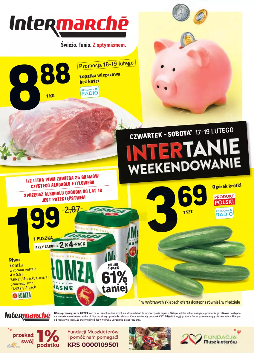 Gazetka promocyjna Intermarche - Gazetka promocyjna - ważna 15.02 do 21.02.2022 - strona 40 - produkty: Ogórek, Piwo