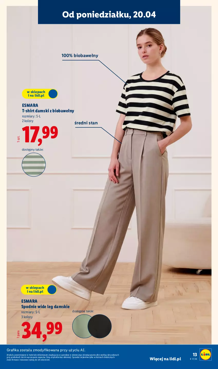 Gazetka promocyjna Lidl - Katalog ważny od 20.04 - ważna 20.04 do 26.04.2026 - strona 11 - produkty: Gra, Grafika, Spodnie, T-shirt