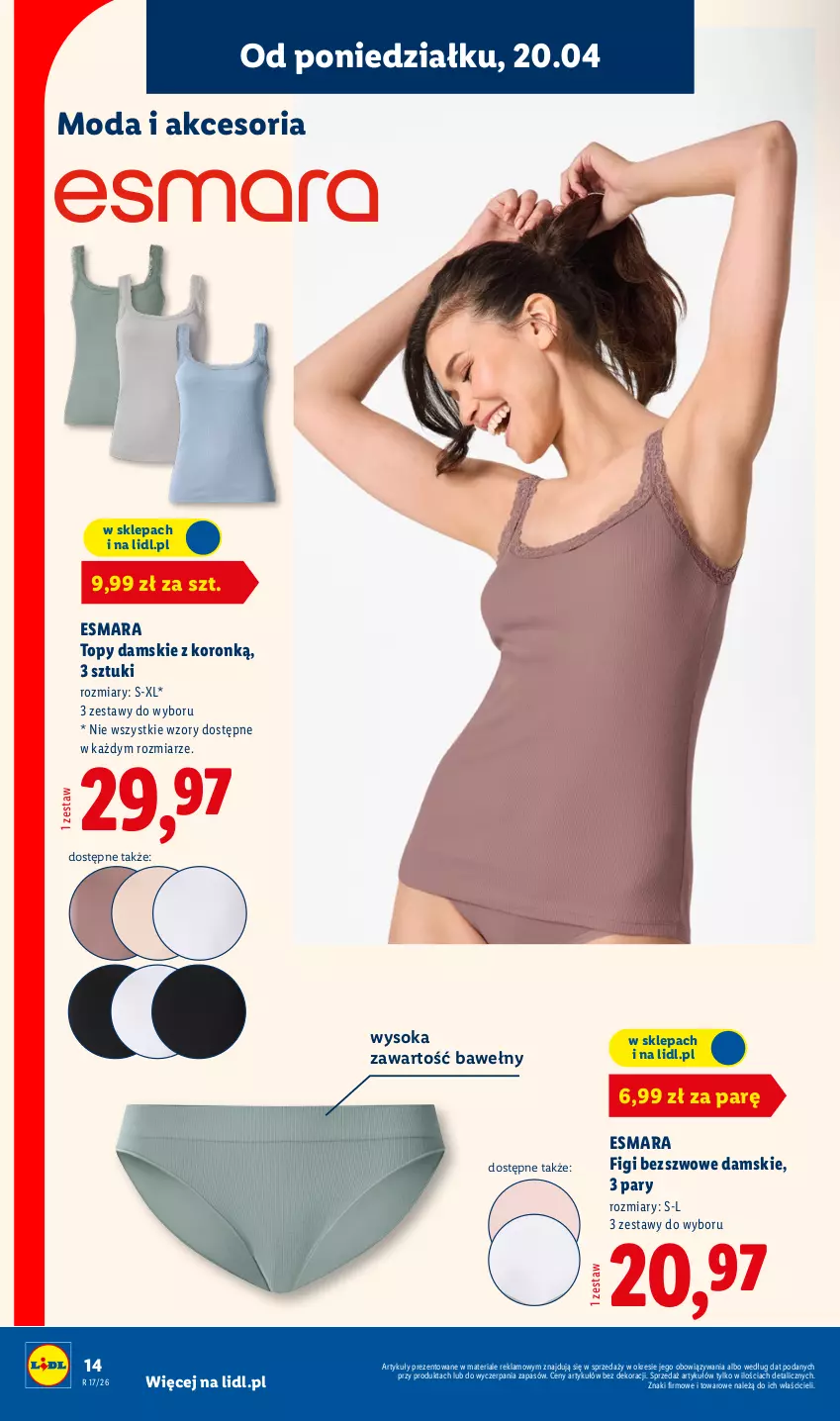 Gazetka promocyjna Lidl - Katalog ważny od 20.04 - ważna 20.04 do 26.04.2026 - strona 12 - produkty: Figi, Moda, Sok, Top