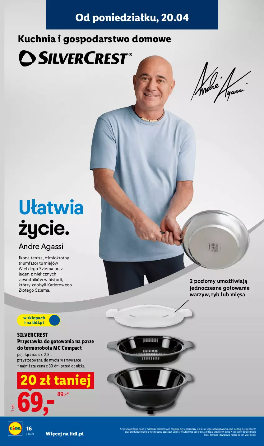 Gazetka promocyjna Lidl - Katalog ważny od 20.04 - ważna 20.04 do 26.04.2026 - strona 16 - produkty: Fa, Kuchnia, Robot, Silvercrest