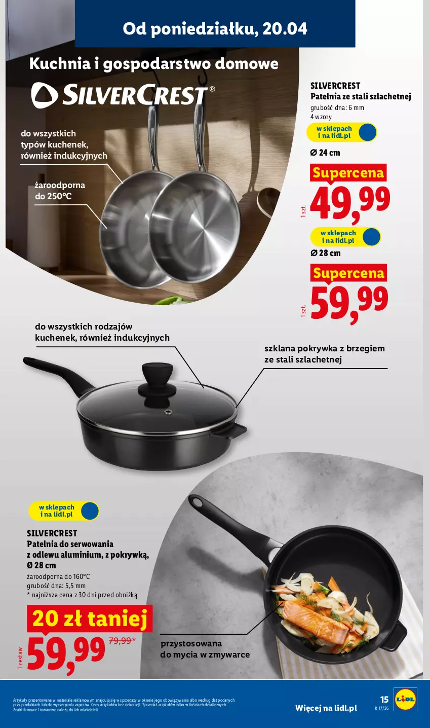 Gazetka promocyjna Lidl - Katalog ważny od 20.04 - ważna 20.04 do 26.04.2026 - strona 17 - produkty: Kuchnia, LANA, Patelnia, Por, Ser, Silvercrest