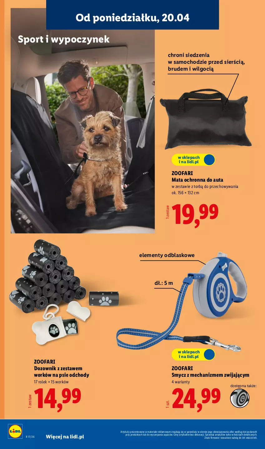 Gazetka promocyjna Lidl - Katalog ważny od 20.04 - ważna 20.04 do 26.04.2026 - strona 26 - produkty: Dozownik, Fa, LG, Mata ochronna, Por, Smycz, Sport
