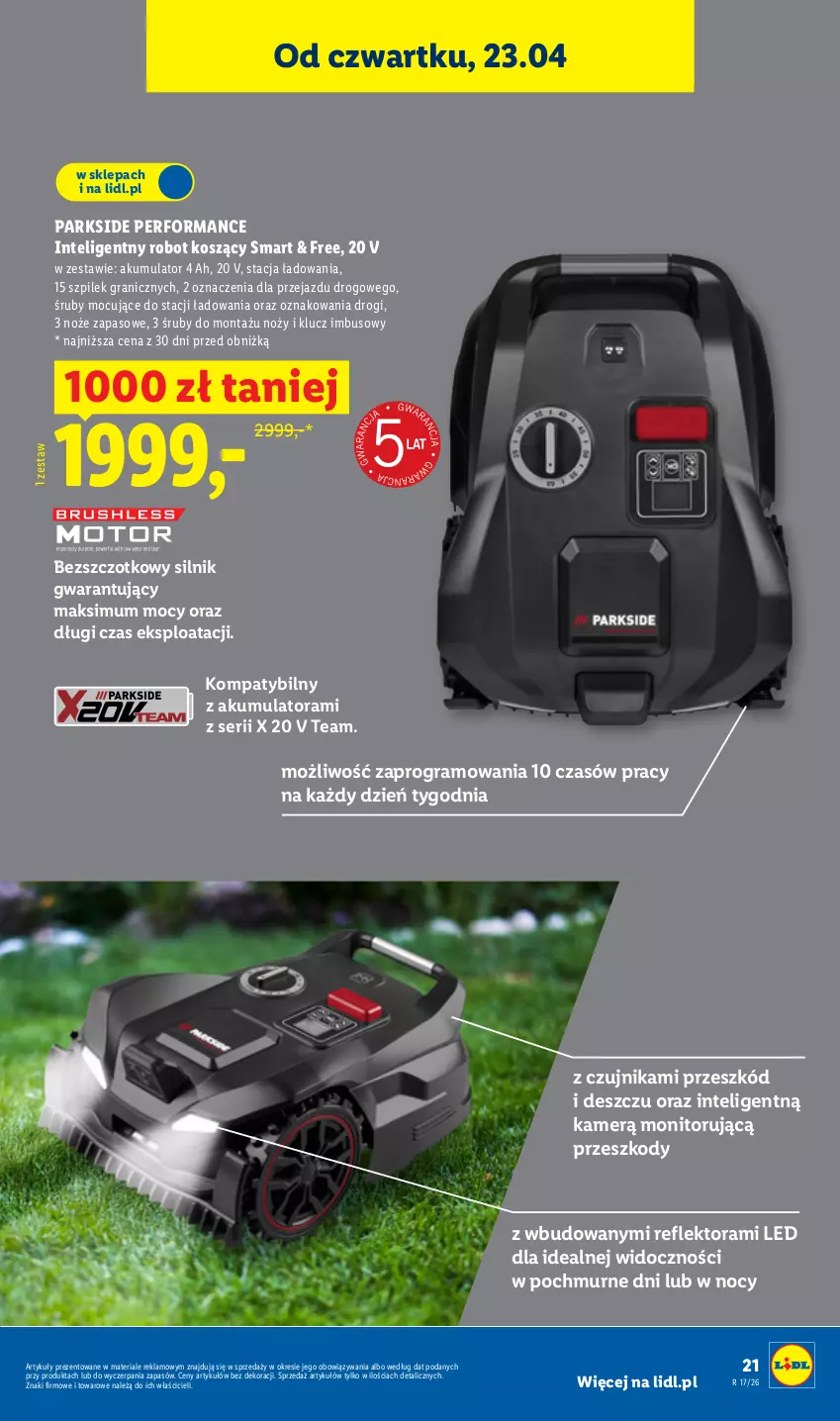 Gazetka promocyjna Lidl - Katalog ważny od 20.04 - ważna 20.04 do 26.04.2026 - strona 33 - produkty: Akumulator, Gra, Intel, Kosz, Monitor, Noż, Parkside, Reflektor, Robot, Ser