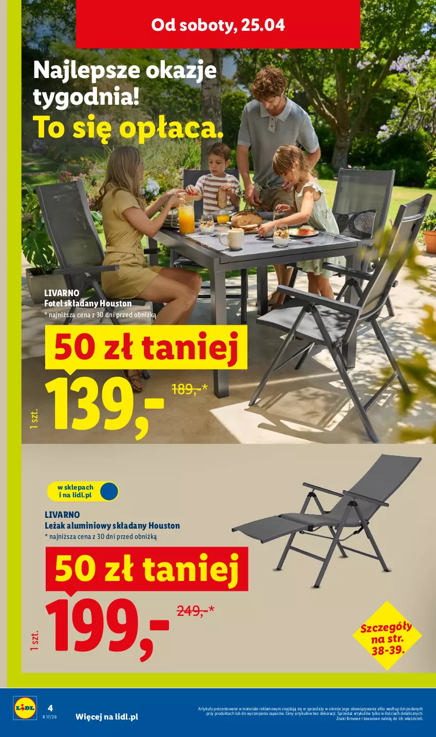 Gazetka promocyjna Lidl - Katalog ważny od 20.04 - ważna 20.04 do 26.04.2026 - strona 4 - produkty: Fotel, Ivar