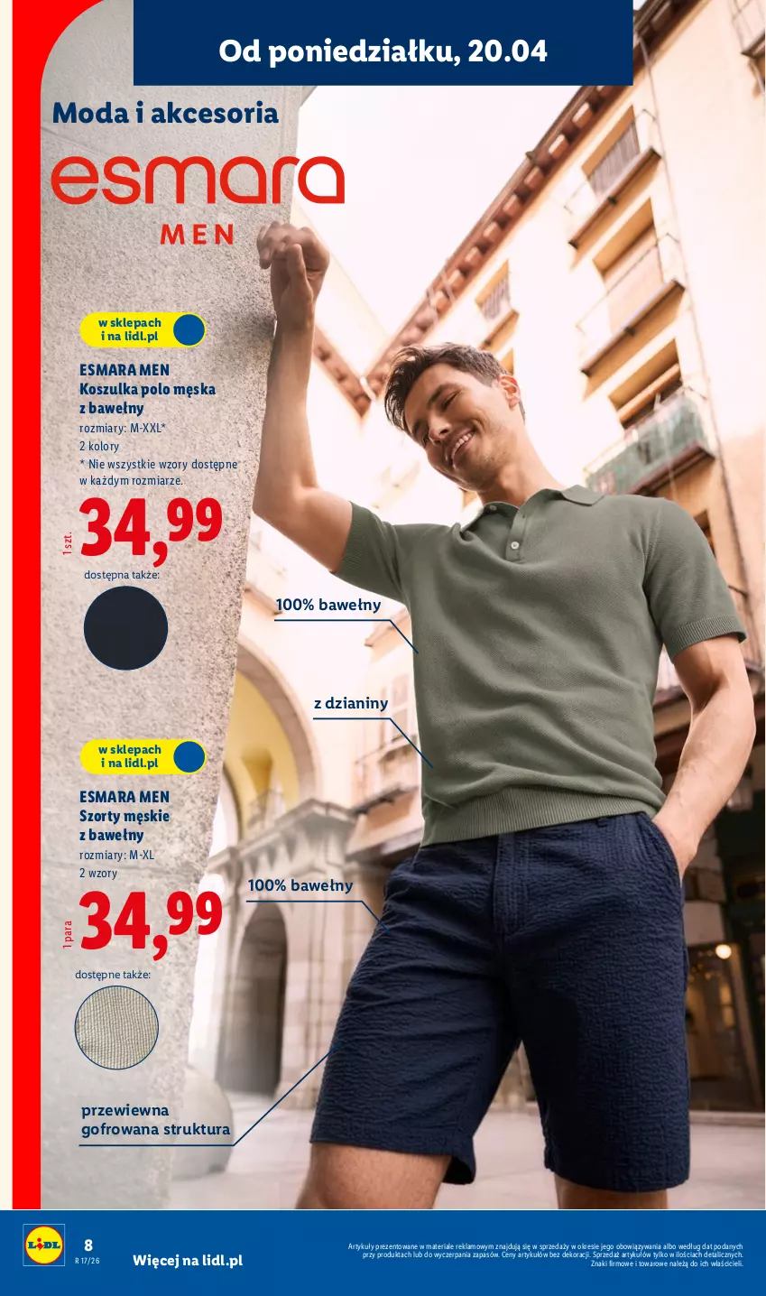 Gazetka promocyjna Lidl - Katalog ważny od 20.04 - ważna 20.04 do 26.04.2026 - strona 6 - produkty: Kosz, Koszulka, Moda, Szorty