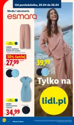 Gazetka promocyjna Lidl - Katalog ważny od 20.04 - Gazetka - ważna od 26.04 do 26.04.2026 - strona 14 - produkty: Moda, Spodnie, Sukienka