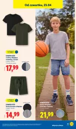 Gazetka promocyjna Lidl - Katalog ważny od 20.04 - Gazetka - ważna od 26.04 do 26.04.2026 - strona 45 - produkty: Szorty, T-shirt, Dres