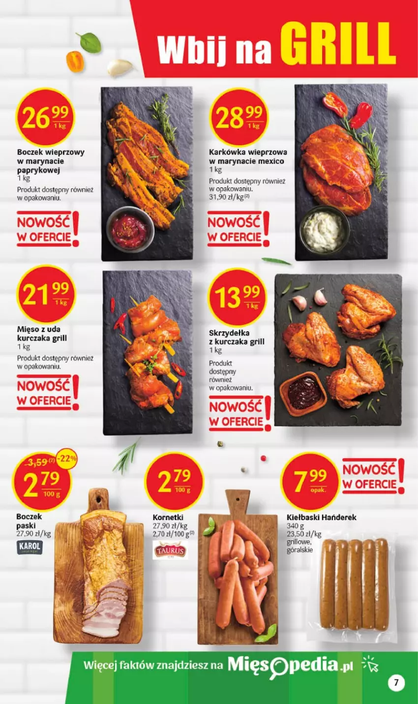 Gazetka promocyjna Delikatesy Centrum - Gazetka DC17 - ważna 04.05 do 10.05.2023 - strona 26 - produkty: Boczek, Boczek wieprzowy, Fa, Grill, Karkówka wieprzowa, Kurczak, Mięso