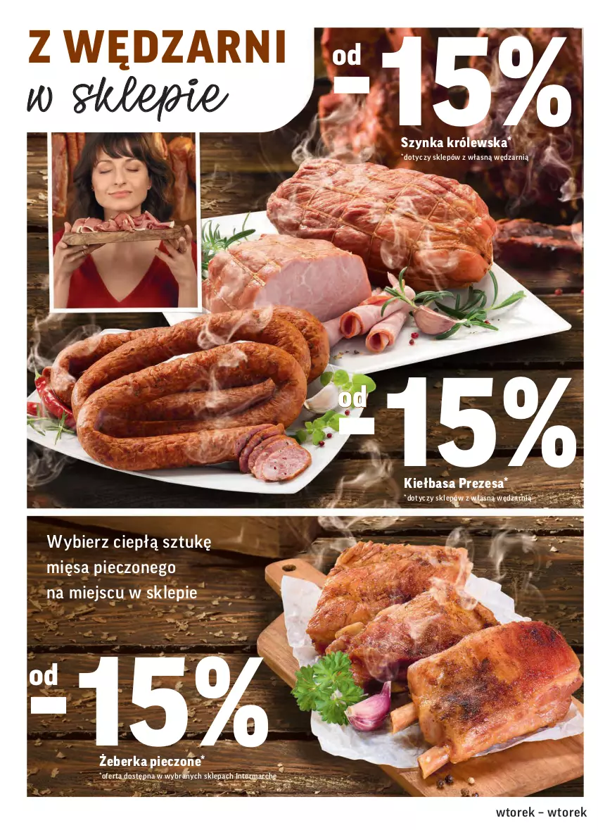 Gazetka promocyjna Intermarche - Wszystkich świętych - ważna 26.10 do 02.11.2021 - strona 18 - produkty: Kiełbasa, Piec, Szynka, Szynka Królewska