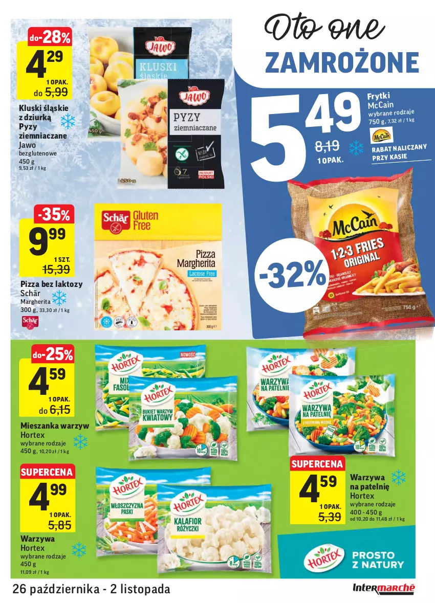 Gazetka promocyjna Intermarche - Wszystkich świętych - ważna 26.10 do 02.11.2021 - strona 23 - produkty: Hortex, Mieszanka warzyw, Pizza, Top, Warzywa