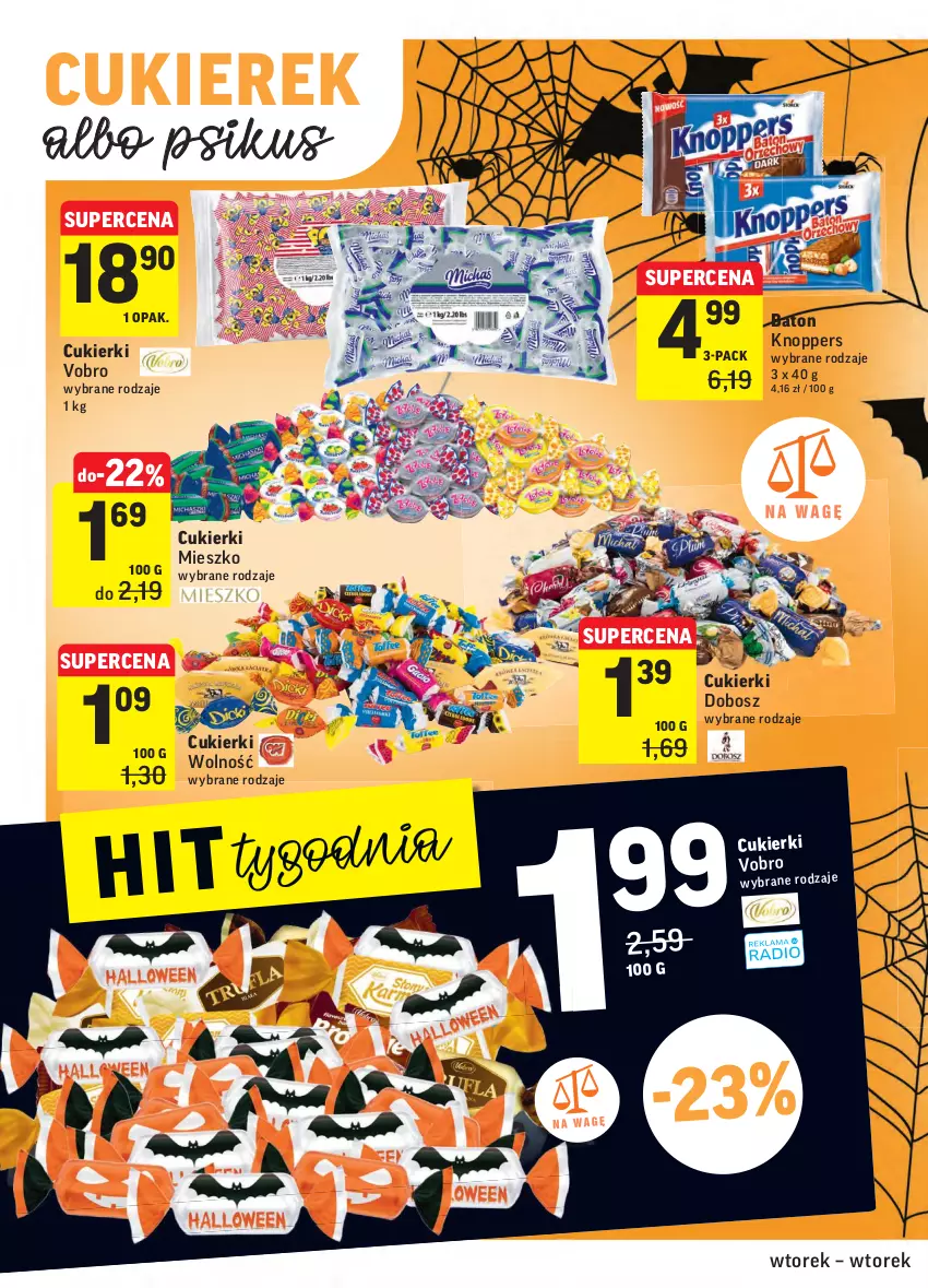 Gazetka promocyjna Intermarche - Wszystkich świętych - ważna 26.10 do 02.11.2021 - strona 26 - produkty: Baton, Cukier, Cukierki, Knoppers