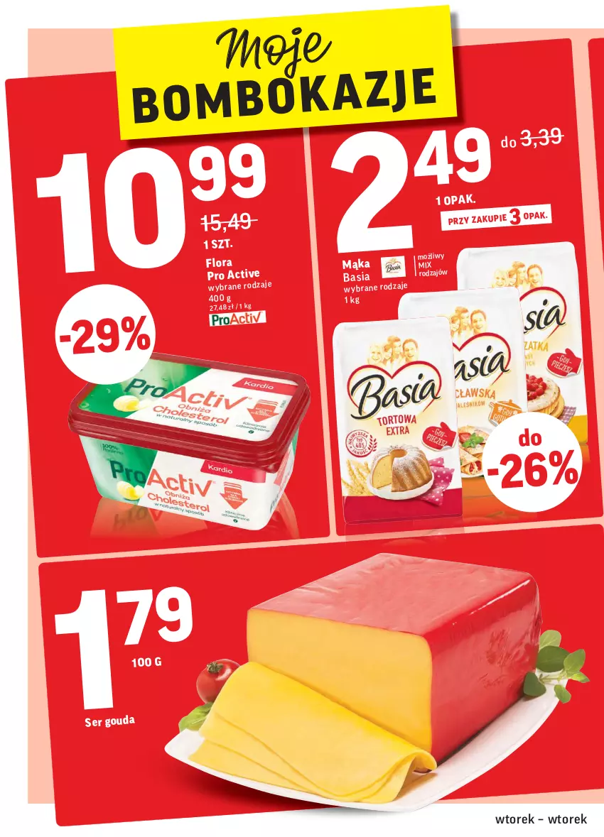 Gazetka promocyjna Intermarche - Wszystkich świętych - ważna 26.10 do 02.11.2021 - strona 8 - produkty: Basia, Flora, Gouda, Mąka, Ser