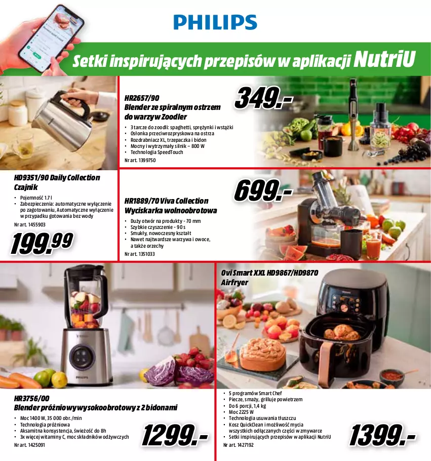 Gazetka promocyjna Media Markt - Gazetka Media Markt - ważna 13.10 do 31.10.2022 - strona 14 - produkty: Aksam, Blender, Czajnik, Gra, Grill, Intel, Kosz, Osłonka, Owoce, Piec, Por, Rozdrabniacz, Sok, Spaghetti, Trzepaczka, Warzywa, Warzywa i owoce, Wyciskarka, Wyciskarka wolnoobrotowa