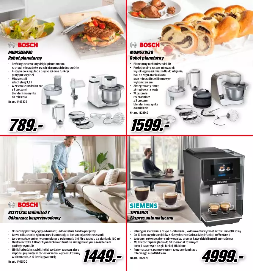 Gazetka promocyjna Media Markt - Gazetka Media Markt - ważna 13.10 do 31.10.2022 - strona 7 - produkty: Akumulator, Blender, Gin, Intel, Maszynka, Maszynka do mielenia, Mieszadło, Mięta, Odkurzacz, Odkurzacz bezprzewodowy, Por, Robot, Robot planetarny, Rozdrabniacz, Rura, Sok, Szczotka, Szynka, Top, Waga