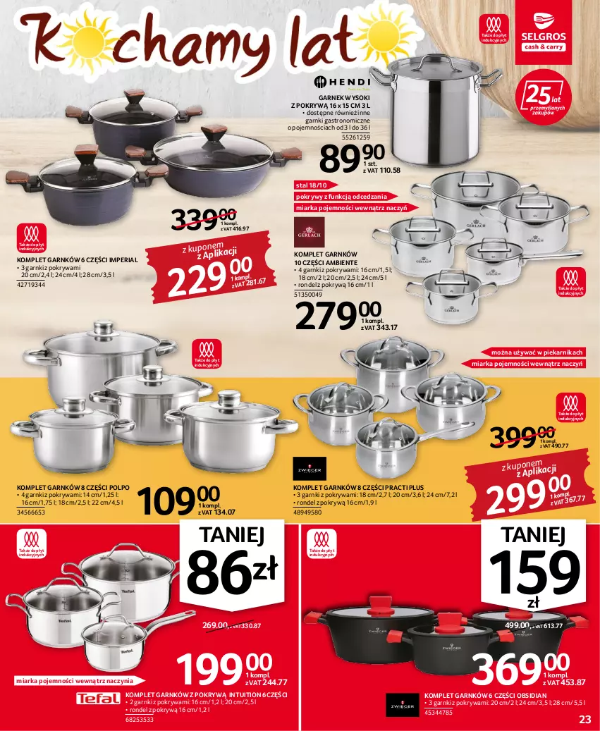 Gazetka promocyjna Selgros - Oferta przemysłowa - ważna 15.06 do 29.06.2022 - strona 23 - produkty: Garnek, Miarka, Piekarnik, Pokrywa, Rondel, Sok